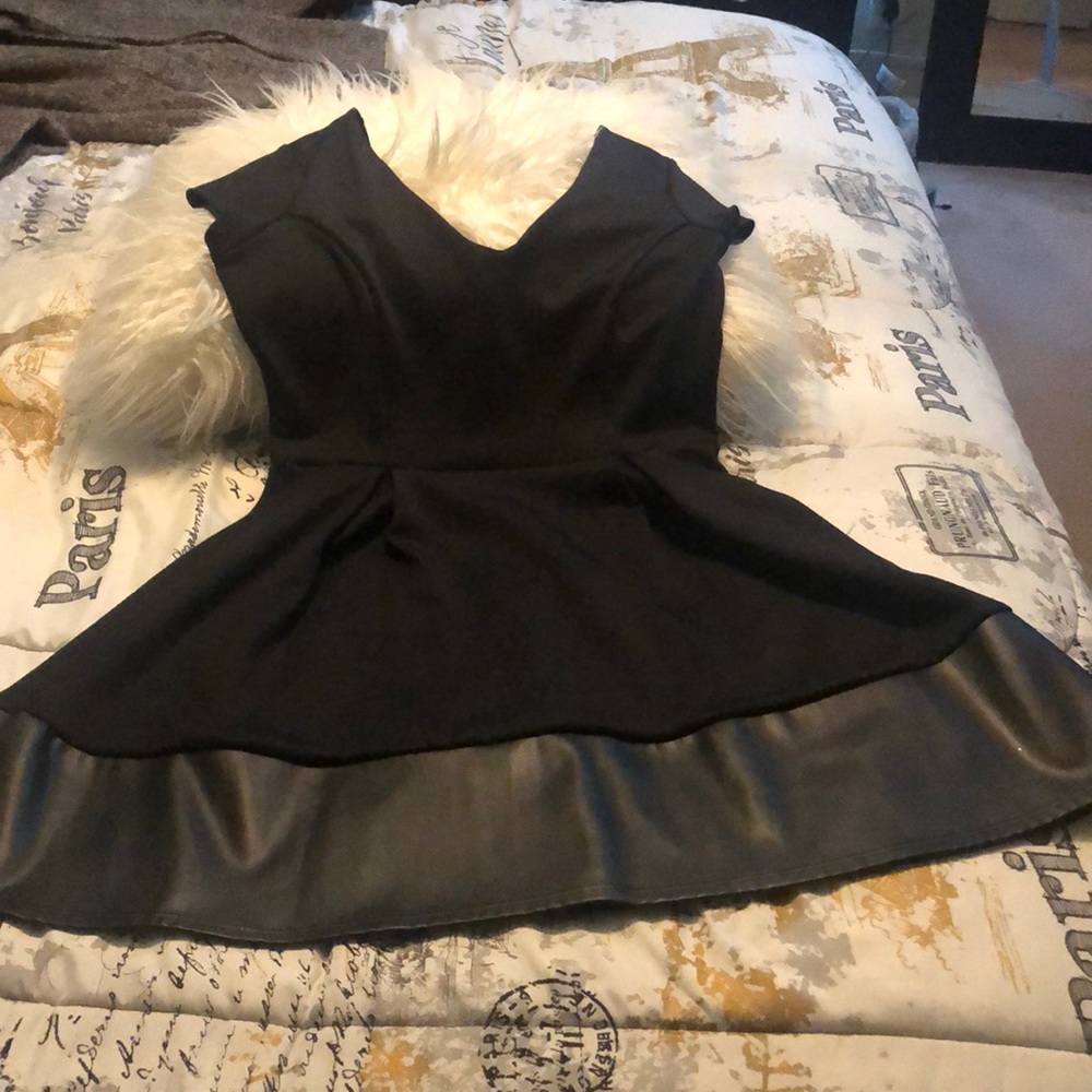 Black shirt party dress